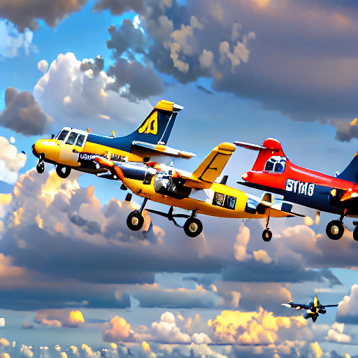 067_Two small planes sitting near each other on a run way..png